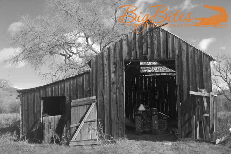 Barn-Close-b-and-w-Napa-California-Big-Bites-Photography