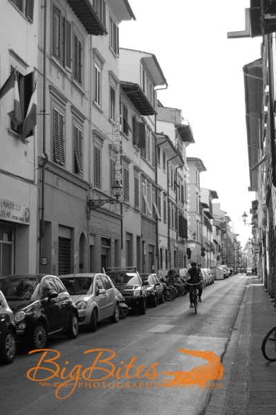Man-on-Bike-BW-Florence-Italy-Street-Big-Bites-Photography
