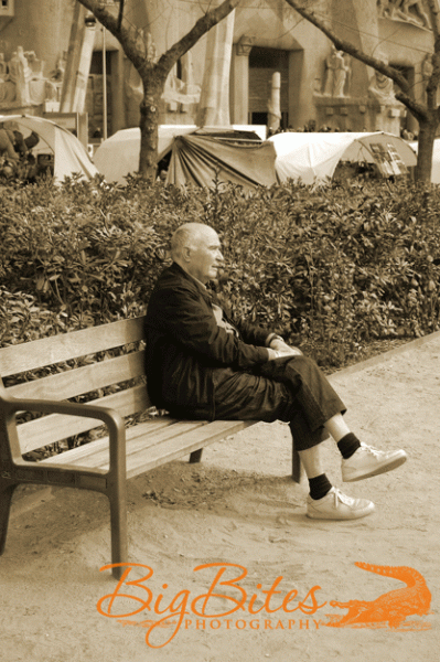 Man-on-bench