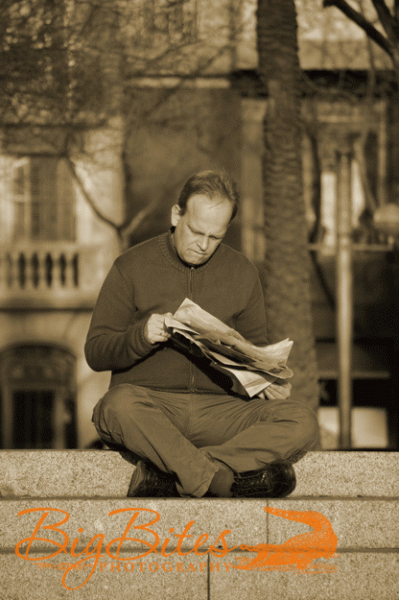 Newspaper-thinking-man