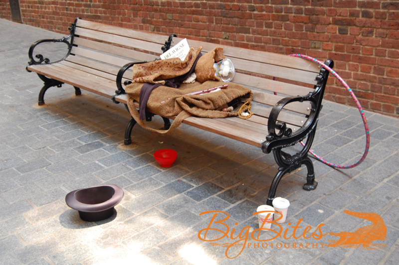 Hula-Hoop-Had-and-Dunkin-Donuts-on-Boston-Bench-color-Big-Bites-Photography